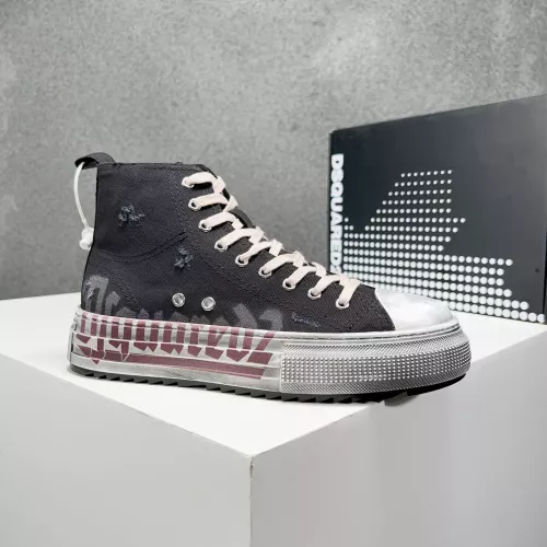 Replica Dsquared High Tops Shoes For Men #1282990 $105.00 USD for Wholesale