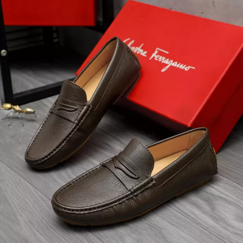 Salvatore Ferragamo Leather Shoes For Men #1284742