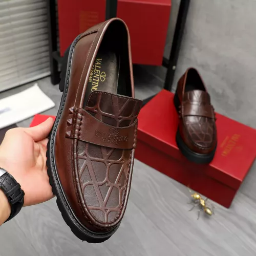 Replica Valentino Leather Shoes For Men #1284763 $82.00 USD for Wholesale