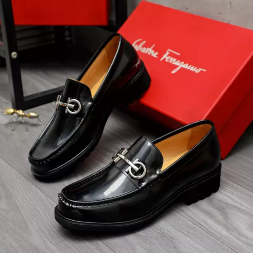 Salvatore Ferragamo Leather Shoes For Men #1284770