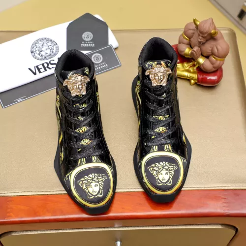 Replica Versace High Tops Shoes For Men #1285289 $76.00 USD for Wholesale