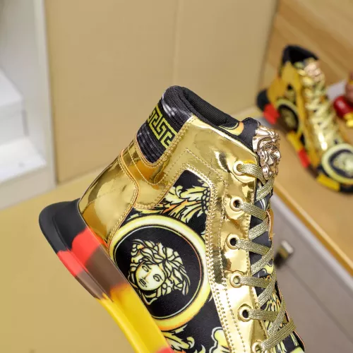 Replica Versace High Tops Shoes For Men #1285290 $76.00 USD for Wholesale