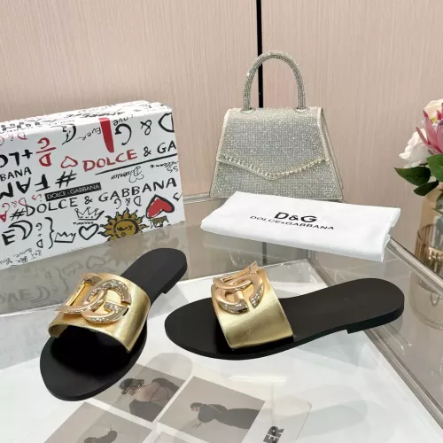 Replica Dolce & Gabbana D&G Slippers For Women #1285845 $68.00 USD for Wholesale