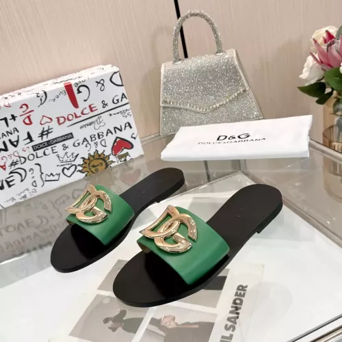 Replica Dolce & Gabbana D&G Slippers For Women #1285858 $68.00 USD for Wholesale