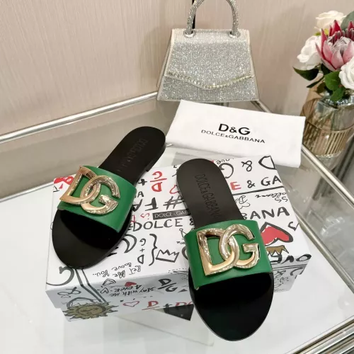 Replica Dolce & Gabbana D&G Slippers For Women #1285858 $68.00 USD for Wholesale