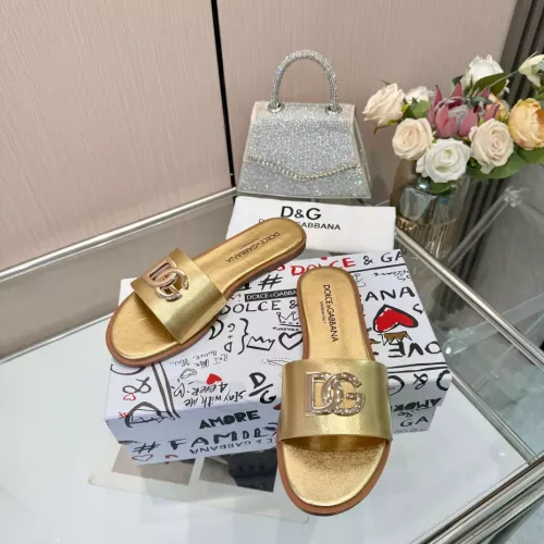 Replica Dolce & Gabbana D&G Slippers For Women #1285861 $72.00 USD for Wholesale