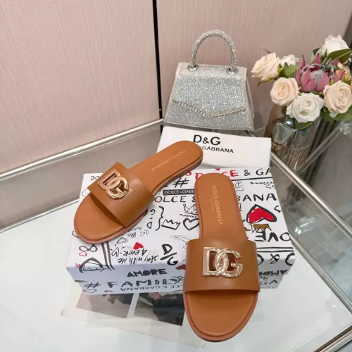 Replica Dolce & Gabbana D&G Slippers For Women #1285868 $72.00 USD for Wholesale