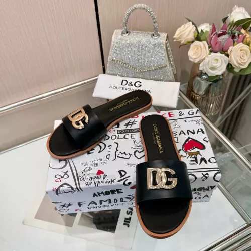 Replica Dolce & Gabbana D&G Slippers For Women #1285870 $72.00 USD for Wholesale