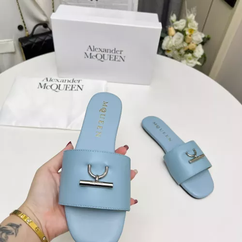 Replica Alexander McQueen Slippers For Women #1285914 $72.00 USD for Wholesale