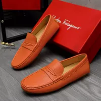 $68.00 USD Salvatore Ferragamo Leather Shoes For Men #1284738