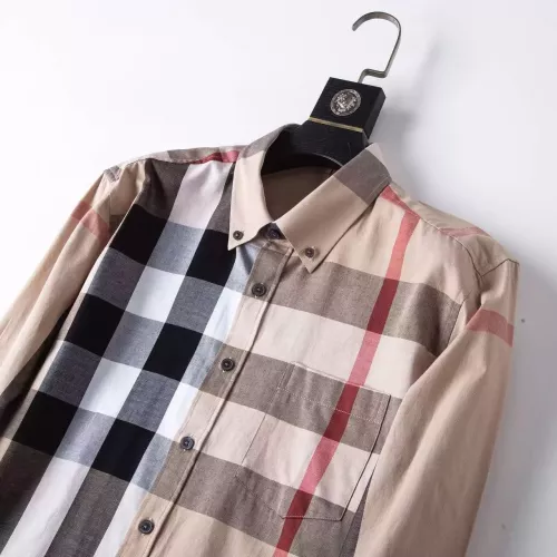 Replica Burberry Shirts Long Sleeved For Men #1286685 $42.00 USD for Wholesale