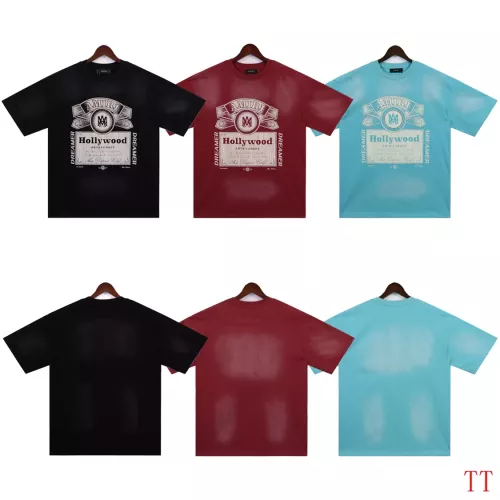 Replica Amiri T-Shirts Short Sleeved For Unisex #1289592 $32.00 USD for Wholesale