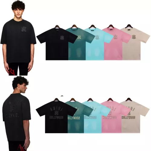 Replica Amiri T-Shirts Short Sleeved For Unisex #1289698 $38.00 USD for Wholesale