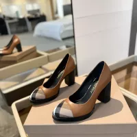 $125.00 USD Burberry High-Heeled Shoes For Women #1289530