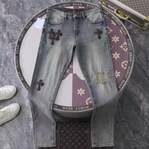 Replica Chrome Hearts Jeans For Men #1290370, $48.00 USD, [ITEM#1290370], Replica Chrome Hearts Jeans outlet from China