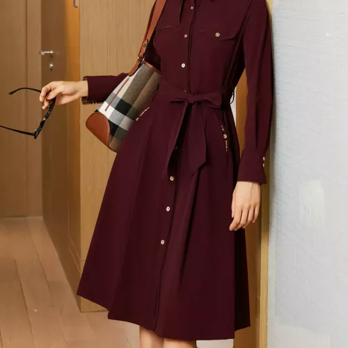 Replica Burberry Dresses Long Sleeved For Women #1291011, $128.00 USD, [ITEM#1291011], Replica Burberry Dresses outlet from China