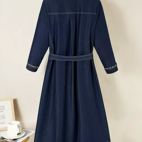 Replica Burberry Dresses Long Sleeved For Women #1291020 $128.00 USD for Wholesale