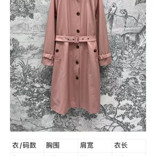 Replica Burberry Trench Coat Long Sleeved For Women #1291425 $170.00 USD for Wholesale