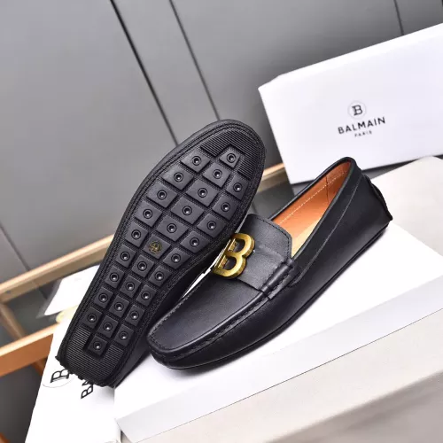 Replica Balmain Leather Shoes For Men #1291874 $80.00 USD for Wholesale