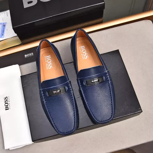 Replica Boss Leather Shoes For Men #1291876, $80.00 USD, [ITEM#1291876], Replica Boss Leather Shoes outlet from China