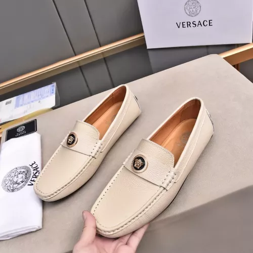 Replica Versace Leather Shoes For Men #1291890, $80.00 USD, [ITEM#1291890], Replica Versace Leather Shoes outlet from China