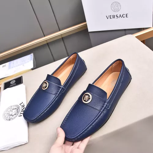 Replica Versace Leather Shoes For Men #1291891, $80.00 USD, [ITEM#1291891], Replica Versace Leather Shoes outlet from China