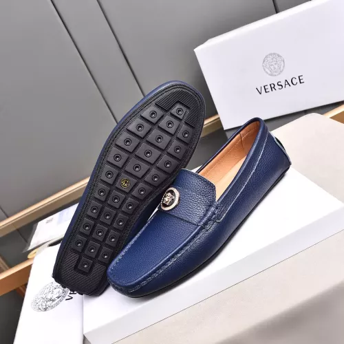 Replica Versace Leather Shoes For Men #1291891 $80.00 USD for Wholesale