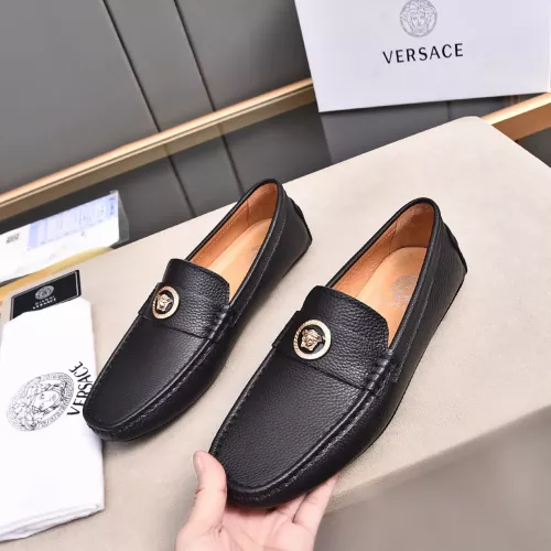 Replica Versace Leather Shoes For Men #1291892, $80.00 USD, [ITEM#1291892], Replica Versace Leather Shoes outlet from China