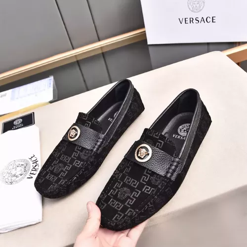 Replica Versace Leather Shoes For Men #1291893, $80.00 USD, [ITEM#1291893], Replica Versace Leather Shoes outlet from China