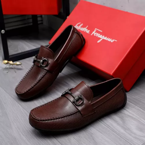 Replica Salvatore Ferragamo Leather Shoes For Men #1291941, $88.00 USD, [ITEM#1291941], Replica Salvatore Ferragamo Leather Shoes outlet from China