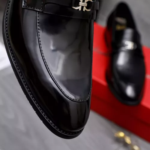 Replica Salvatore Ferragamo Leather Shoes For Men #1291944 $88.00 USD for Wholesale