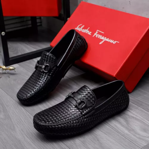 Replica Salvatore Ferragamo Leather Shoes For Men #1291949, $98.00 USD, [ITEM#1291949], Replica Salvatore Ferragamo Leather Shoes outlet from China