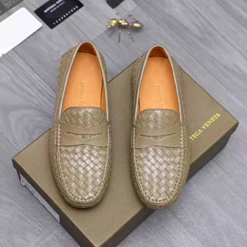 Replica Bottega Veneta BV Leather Shoes For Men #1291973 $96.00 USD for Wholesale