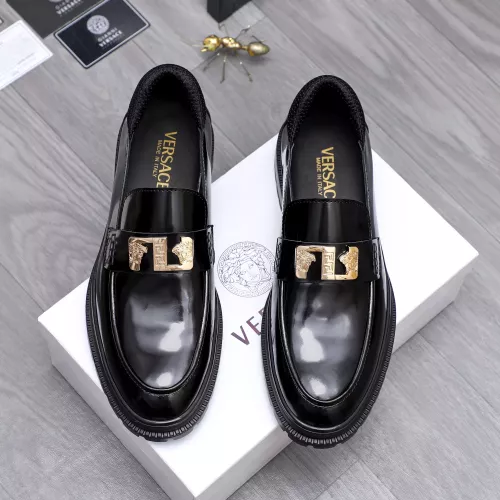 Replica Versace Leather Shoes For Men #1291994, $88.00 USD, [ITEM#1291994], Replica Versace Leather Shoes outlet from China