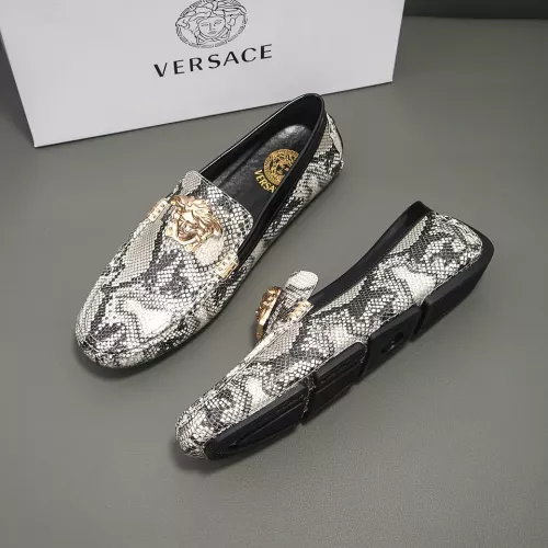 Replica Versace Leather Shoes For Men #1292354, $72.00 USD, [ITEM#1292354], Replica Versace Leather Shoes outlet from China