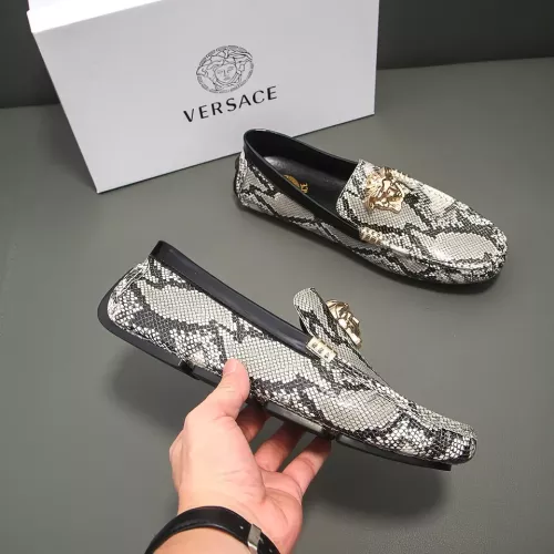 Replica Versace Leather Shoes For Men #1292354 $72.00 USD for Wholesale