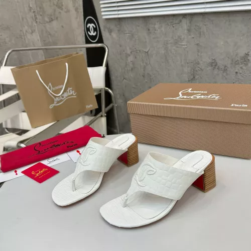 Replica Christian Louboutin CL Slippers For Women #1292486, $96.00 USD, [ITEM#1292486], Replica Christian Louboutin CL Slippers outlet from China