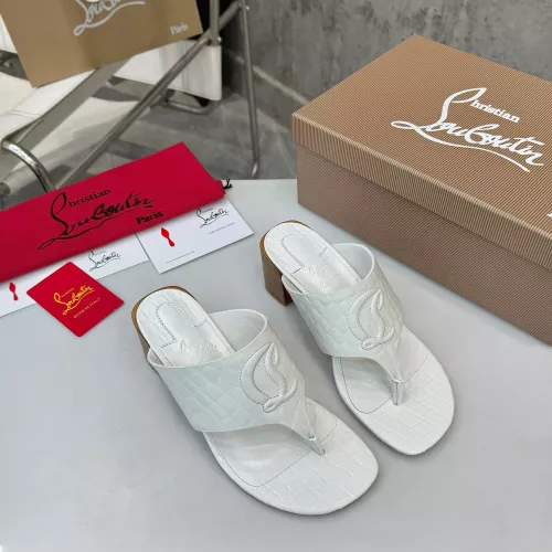 Replica Christian Louboutin CL Slippers For Women #1292486 $96.00 USD for Wholesale