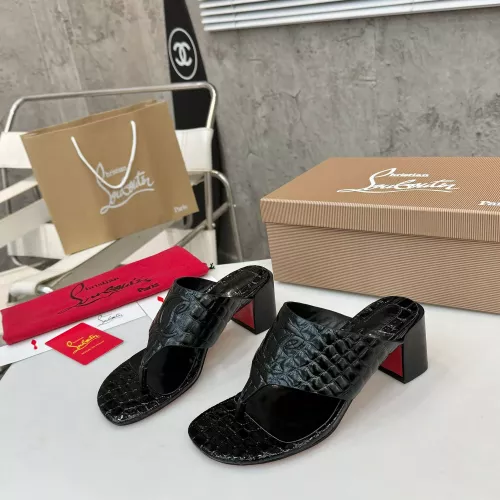 Replica Christian Louboutin CL Slippers For Women #1292490, $96.00 USD, [ITEM#1292490], Replica Christian Louboutin CL Slippers outlet from China