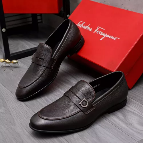 Replica Salvatore Ferragamo Leather Shoes For Men #1293129, $85.00 USD, [ITEM#1293129], Replica Salvatore Ferragamo Leather Shoes outlet from China