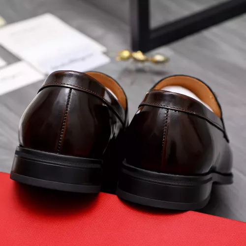 Replica Salvatore Ferragamo Leather Shoes For Men #1293138 $85.00 USD for Wholesale