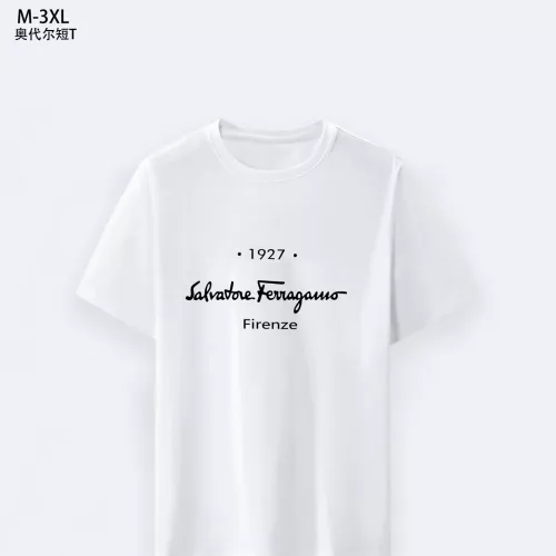 Salvatore Ferragamo T-Shirts Short Sleeved For Men #1294137