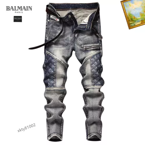 Replica Balmain Jeans For Men #1294220, $48.00 USD, [ITEM#1294220], Replica Balmain Jeans outlet from China