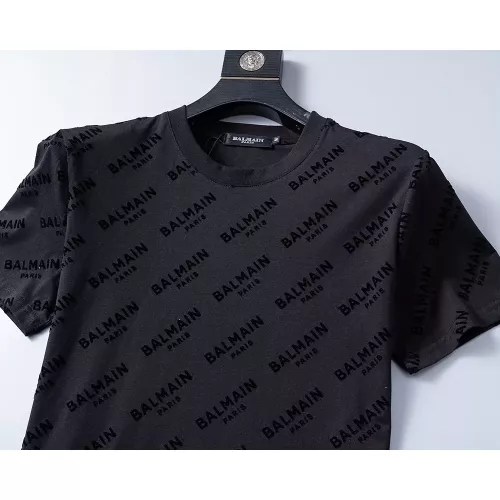 Replica Balmain T-Shirts Short Sleeved For Men #1294447 $25.00 USD for Wholesale