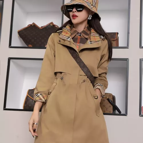 Replica Burberry Trench Coat Long Sleeved For Women #1295269, $160.00 USD, [ITEM#1295269], Replica Burberry Trench Coat outlet from China