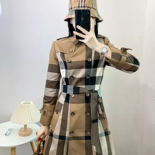 Replica Burberry Trench Coat Long Sleeved For Women #1295274, $160.00 USD, [ITEM#1295274], Replica Burberry Trench Coat outlet from China