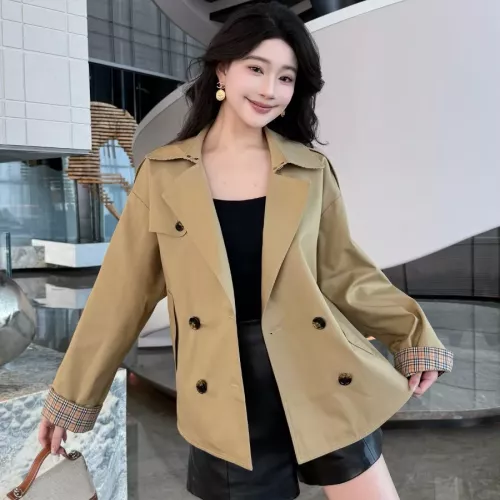 Replica Burberry Trench Coat Long Sleeved For Women #1295279, $140.00 USD, [ITEM#1295279], Replica Burberry Trench Coat outlet from China