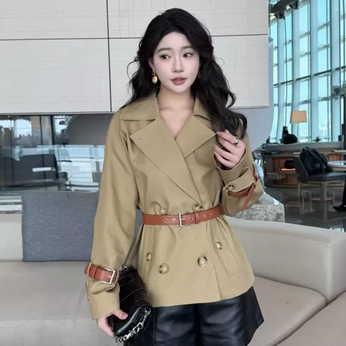 Replica Burberry Trench Coat Long Sleeved For Women #1295281, $160.00 USD, [ITEM#1295281], Replica Burberry Trench Coat outlet from China