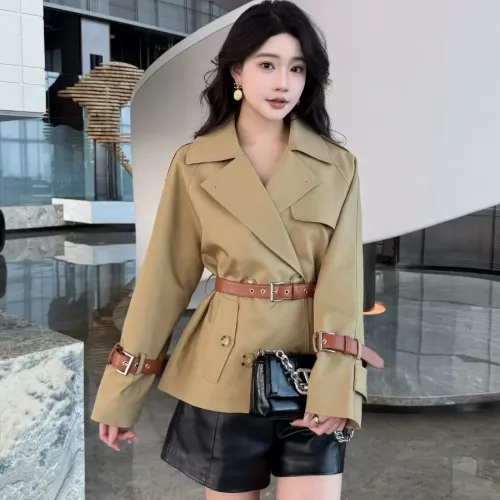 Replica Burberry Trench Coat Long Sleeved For Women #1295281 $160.00 USD for Wholesale