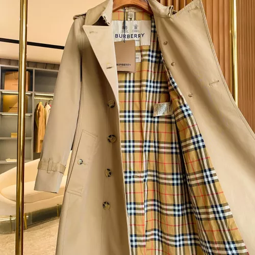 Replica Burberry Trench Coat Long Sleeved For Women #1295286 $170.00 USD for Wholesale